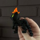 Witchy Halloween Cat - 3D Flexi Figur thumbnail
