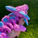 Stor Axolotl Dragon - Rosa & Blå thumbnail