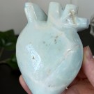 Blå Sky Kvarts Anatomisk Hjerte** thumbnail