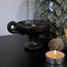 Keramisk Røkelsesbrenner - Sort Ritualskål thumbnail
