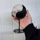 Yin Yang i Bergkrystall & Svart Obsidian med Holder thumbnail