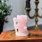 Rosenkvarts Heksekatt med Stav thumbnail