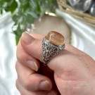 Flamme Kvarts Ring *JUSTERBAR* thumbnail