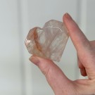 Flammekvarts Hjerte #4 - Indre Ild i Fasettslipt Form thumbnail