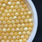 8mm Gul Kalsitt Krystallperler - 10stk thumbnail