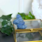 Julefigur: Blå Aventurin Nisse m/sekk thumbnail