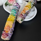 Stor Hvit Salvie med Chakra blader 20-23cm thumbnail