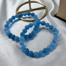 Blå Kalsedon Armbånd, 8mm thumbnail