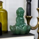 Grønn Aventurin Buddha på Lotus thumbnail