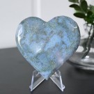 Blått Mose Agat Hjerte #6 thumbnail