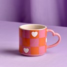 Chequer & Heart Krus av Raspberry Blossom® thumbnail