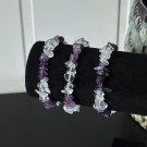 Ametyst & Bergkrystall Krystallchips Armbånd thumbnail