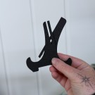 Dekorativ Holder/Stativ til Gryteunderlag - Svart thumbnail