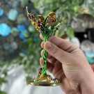 Gull Krystallkuleholder - Kolibri & Lilla Blomster thumbnail