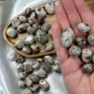 Grønn Blomster Jaspis Tromlet - Mini/Små thumbnail