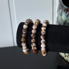 Brun Zebra Jaspis Krystallarmbånd, 8mm thumbnail