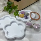 Hvit Blomster Oppbevaringsfat thumbnail