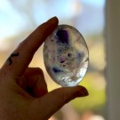 Regnbue Fluoritt Håndstein thumbnail