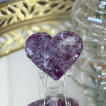 Lepidolitt Hjerte #1