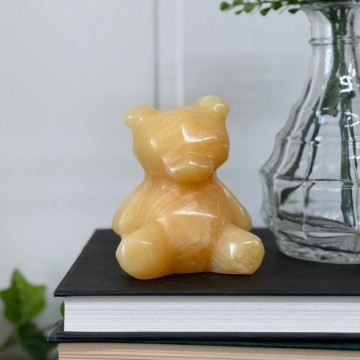 Teddybamse i Oransje Kalsitt