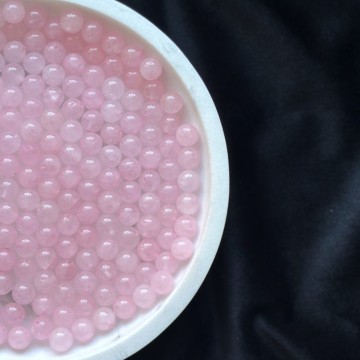 8mm Rosenkvarts Krystallperler - 10stk