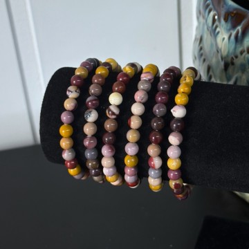 Mokait Krystallarmbånd, 6mm