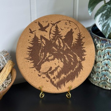 Vel Unt's Gryteunderlag - Wolf Howling Moon