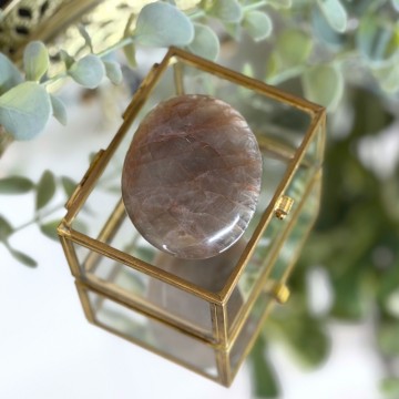 Svart Månestein Håndstein #2