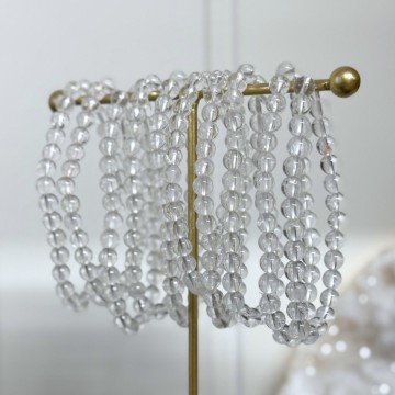 Bergkrystall Armbånd, 6mm