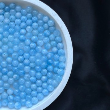 8mm Kalsedon Krystallperler - 10stk