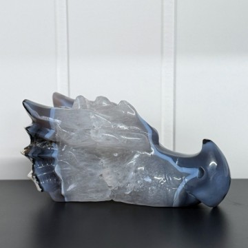 Stort Vulkan Agat Dragehode (2,2KG)