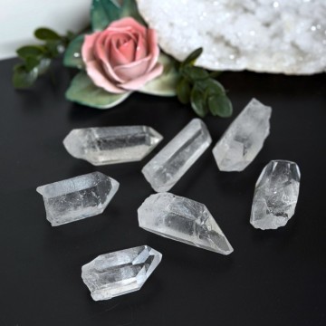 Bergkrystall Naturlige Points