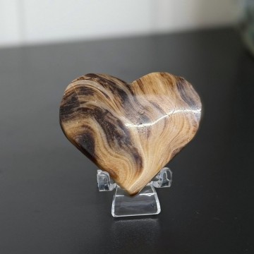Brun Aragonitt Hjerte #1