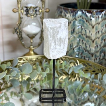 Selenitt på stativ (Satin Spar) #3