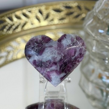 Lepidolitt Hjerte #2
