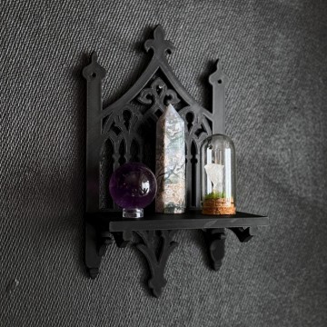 Vel Unt’s 3D Vegghylle - Sanctum Shelf - Gotisk Katedralhylle