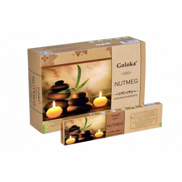 Goloka Aromatherapy Røkelsespinner - Muskat (Nutmeg)