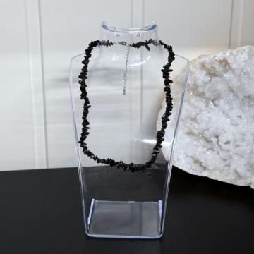 Svart Turmalin Krystallchips Smykke