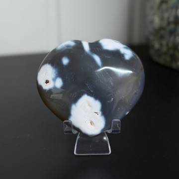 Orca Agat Hjerte #3 (Spekkhoggersteinen)