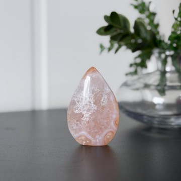 Liten Blomster Agat Dråpe #2