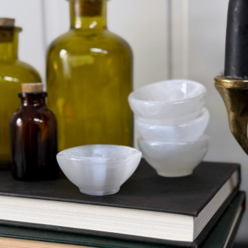 Mini Selenitt Skål (Satin Spar)