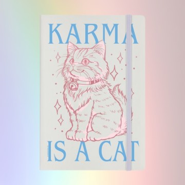 KARMA IS A CAT - A5 Notatbok