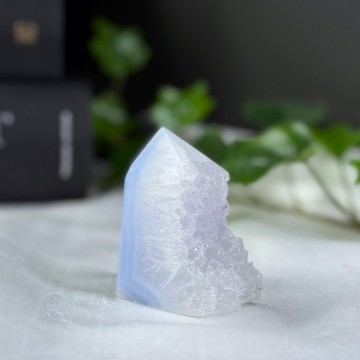 Drusy Blonde Agat Tårn #5 (Blue Lace)