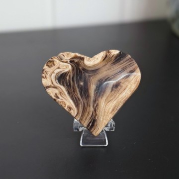 Brun Aragonitt Hjerte #2