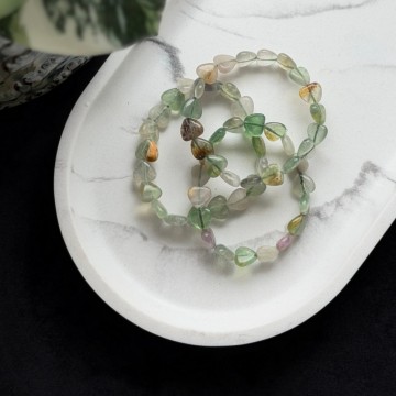 Krystallhjerte Armbånd - Fluoritt