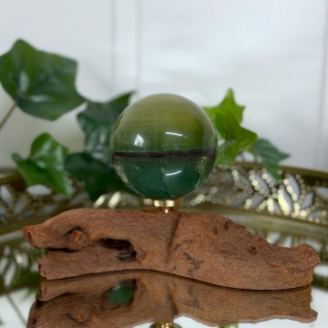 Grønn & Gul Fluoritt Kule