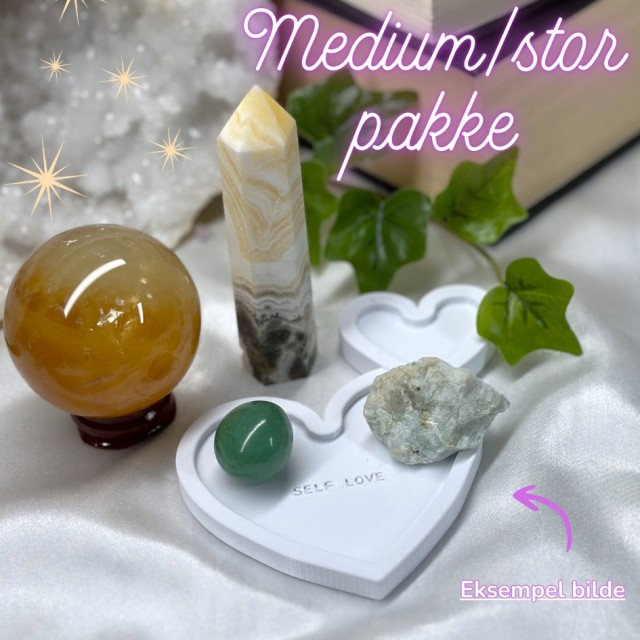 EKS. Medium/stor pakke: Tårn, kule + holder & 1-2 tromlet eller råstein
