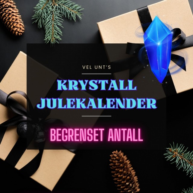 Vel Unt's Krystallkalender 2025 - 24 luker med håndpakkede krystaller