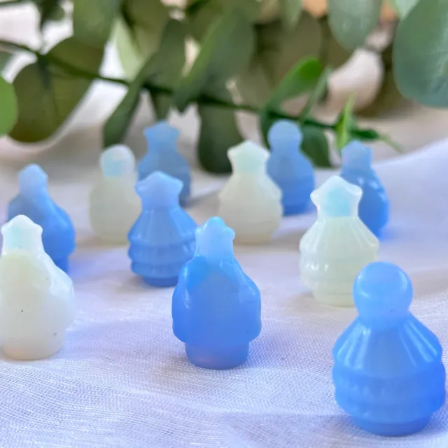 Mini Opalitt Juletre {Velg hvit eller blå}