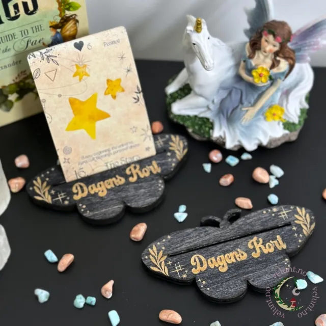 Tarot Kort Holder - Dagens Kort Sommerfugl [svart] 